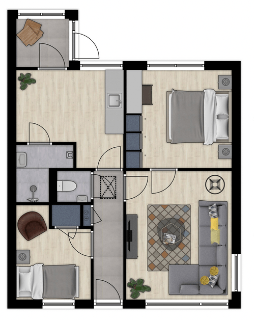 full color floorplan example in carousel 03